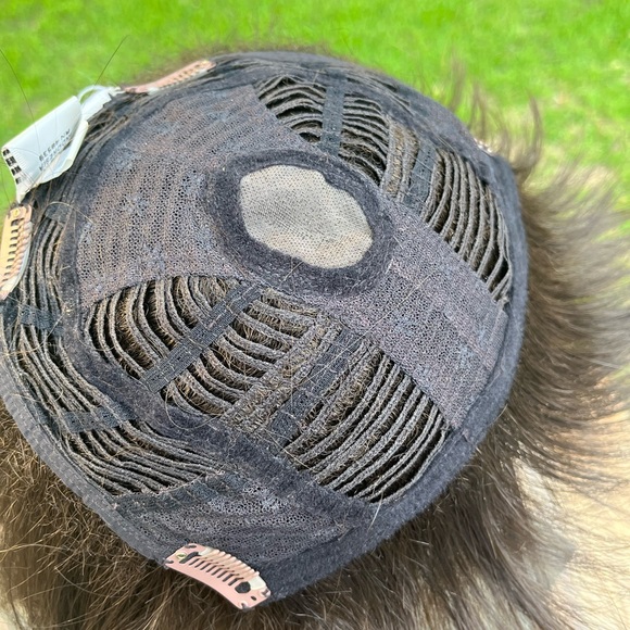 HAIR TOPPER RAQUEL WELSCH BOB WITH BANGS DARK BROWN - Picture 11 of 16